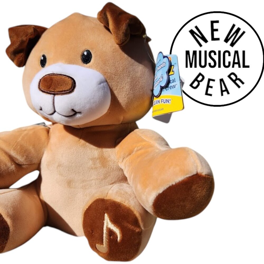 NEW 11" Dog Bear Brown Plush Antimicrobial Toy Get Well Hospital Stuffed Animal